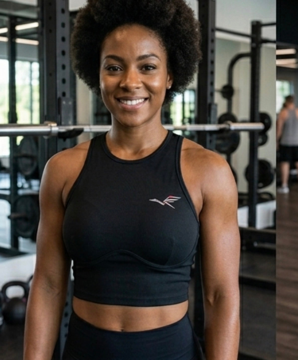 The Aether Sculpted High-Neck Crop Top