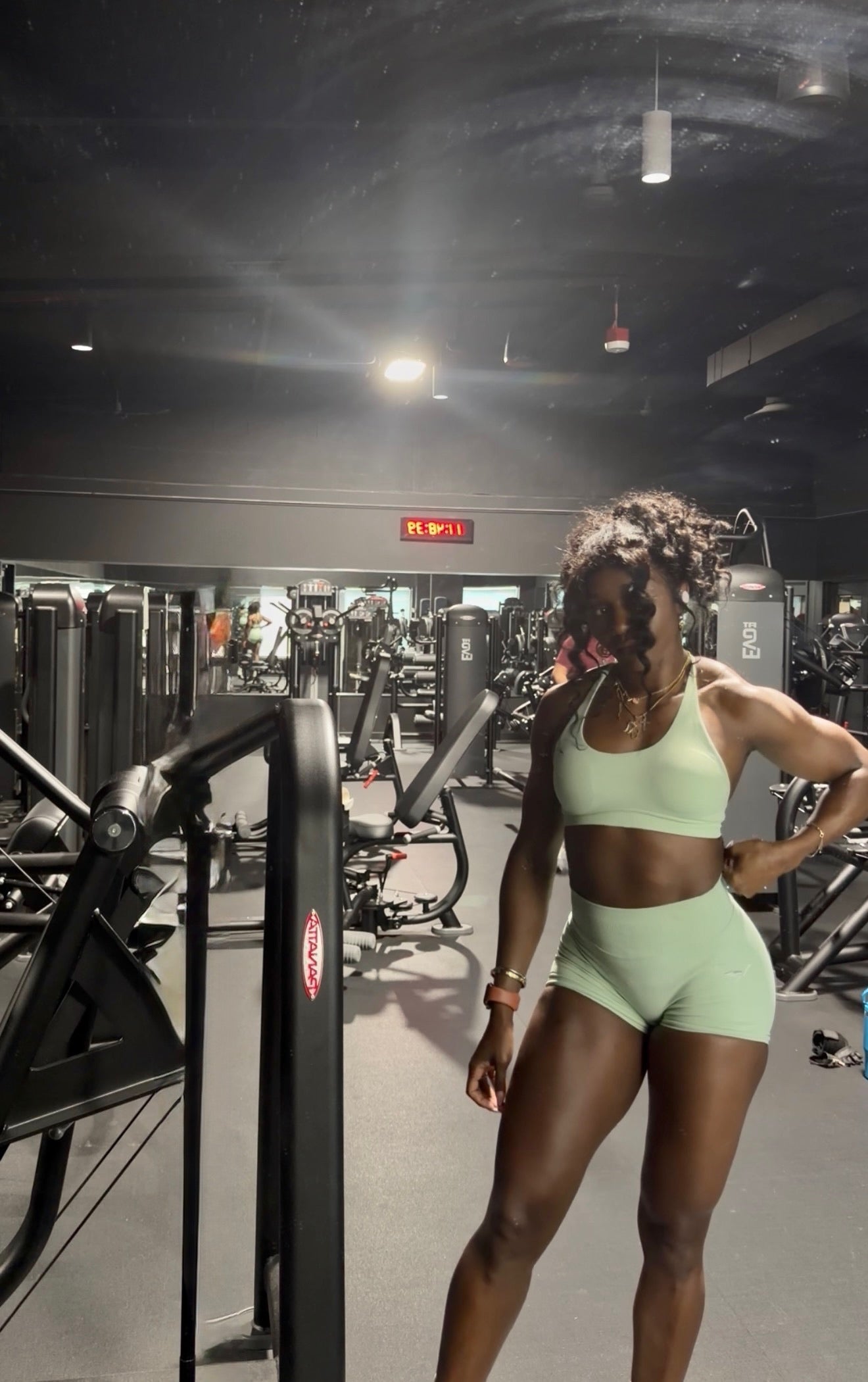 The Aura Cross-Back Sports Bra & High-Rise Sculpt Short