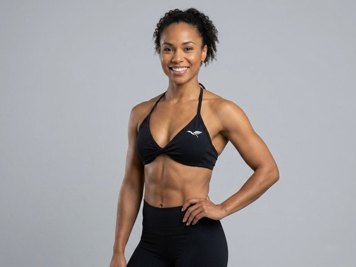 Aura Twist Halter Bra